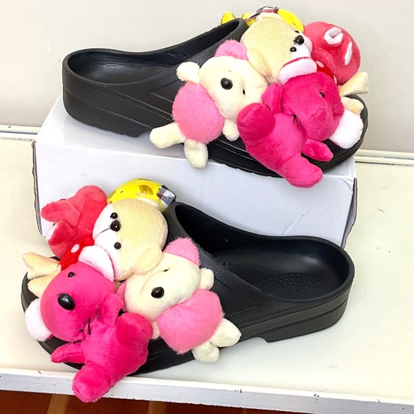 Too Cute Stuffed Animal Slides Size 10 US / 40 - Picture 3 of 16